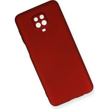 HappyCase  Xiaomi Redmi Note 9s Kılıf Yumuşak Silikon Kılıf - Bordo