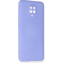 HappyCase  Xiaomi Redmi Note 9s Kılıf Yumuşak Silikon Kılıf - Lila