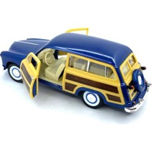 Kinsmart 1949 Ford Woody Wagon Çek Bırak 5inch. Lisanslı Model Araba, Oyuncak Araba 1:40