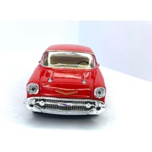 Kinsmart 1957 Chevrolet Bel Air Çek Bırak 5inch. Lisanslı Model Araba, Oyuncak Araba 1:40