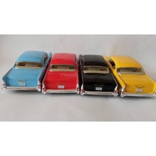 Kinsmart 1957 Chevrolet Bel Air Çek Bırak 5inch. Lisanslı Model Araba, Oyuncak Araba 1:40 Sarı