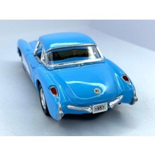 Kinsmart 1957 Chevrolet Corvette Çek Bırak 5inch. Lisanslı Model Araba, Oyuncak Araba 1:34