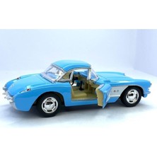 Kinsmart 1957 Chevrolet Corvette Çek Bırak 5inch. Lisanslı Model Araba, Oyuncak Araba 1:34