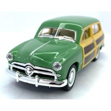 Kinsmart 1949 Ford Woody Wagon Çek Bırak 5inch. Lisanslı Model Araba, Oyuncak Araba 1:40