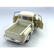 Kinsmart 1955 Chevy Stepside Pick-Up (Alev Desenli)-Çek Bırak 5inch. Lisanslı Model Araba, Oyuncak