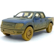 Kinsmart 2013 Ford F-150 Svt Raptor Supercrew (Çamurdesenli)Çekbırak 5inch.lisanslı Model Araba,oyu