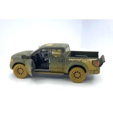 Kinsmart 2013 Ford F-150 Svt Raptor Supercrew (Çamurdesenli)Çekbırak 5inch.lisanslı Model Araba,oyu