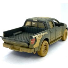 Kinsmart 2013 Ford F-150 Svt Raptor Supercrew (Çamurdesenli)Çekbırak 5inch.lisanslı Model Araba,oyu