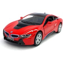 Kinsmart Bmw I8 - Çek Bırak 5inch. Lisanslı Model Araba, Oyuncak Araba 1:36