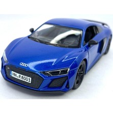 Kinsmart 2020 Audi R8 Coupe - Çek Bırak 5inch. Lisanslı Model Araba, Oyuncak Araba 1:36 Mavi