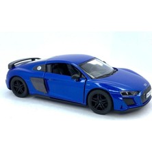 Kinsmart 2020 Audi R8 Coupe - Çek Bırak 5inch. Lisanslı Model Araba, Oyuncak Araba 1:36 Mavi