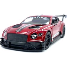 Kinsmart Bordo 2018 Bentley Continental Gt3 Çek Bırak 5inch. Lisanslı Model Araba Oyuncak Araba 1:3