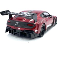 Kinsmart Bordo 2018 Bentley Continental Gt3 Çek Bırak 5inch. Lisanslı Model Araba Oyuncak Araba 1:3