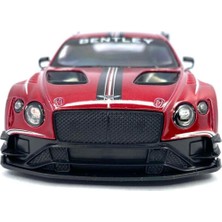 Kinsmart Bordo 2018 Bentley Continental Gt3 Çek Bırak 5inch. Lisanslı Model Araba Oyuncak Araba 1:3