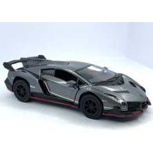 Kinsmart Lamborghini Veneno Çek Bırak 5inch. Lisanslı Model Araba, Oyuncak Araba 1:36