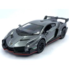 Kinsmart Lamborghini Veneno Çek Bırak 5inch. Lisanslı Model Araba, Oyuncak Araba 1:36