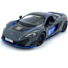 Kinsmart Mclaren 675LT (Modifiyeli) - Çek Bırak 5inch. Lisanslı Model Araba, Oyuncak Araba 1:36