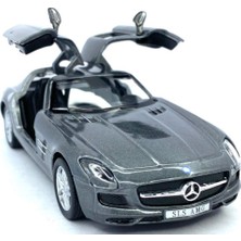 Kinsmart Mercedes - Benz Sls Amg - Çek Bırak 5inch. Lisanslı Model Araba, Oyuncak Araba 1:36