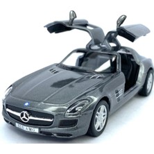 Kinsmart Mercedes - Benz Sls Amg - Çek Bırak 5inch. Lisanslı Model Araba, Oyuncak Araba 1:36