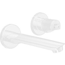 E.C.A Eca Myra Ankastre Lavabo Bataryası Sıva Üstü Çift Rozet Mat Beyaz 102167603C4-YY