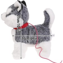 Mj Toys Havlayan Yürüyen-Konuşan Dokununca Tasmalı Sevimli Köpek Peluş Kumandalı Doğum Günü Hediye