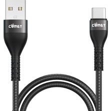 Comet Stream USB-A'dan Type-C'ye Hızlı Şarj ve Veri Aktarım Kablosu, CB Sertifikalı - Akıllı Çip Teknolojisi, 3A | 18W QC3 Destekli, 1.2m , 10.000+ Bükülme Kapasitesi, 12 Ay Garanti - Dayanıklı ve Esnek