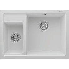 Real Stone P016 - 1,5 Gözlü Granit Eviye 700X500 mm