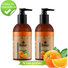 Rekze Yenilir Doğal Portakal Aromalı Masaj Yağı - 2'li Paket (2X120 Ml)