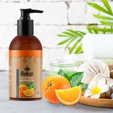 Rekze Yenilir Doğal Portakal Aromalı Masaj Yağı - Kokulu Yenilir, 3'lü Paket (3X120 Ml)