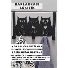 3Art Metal Metal Amerikan Kapı Arkası Askılık - Dekoratif Demir Banyo Askısı
