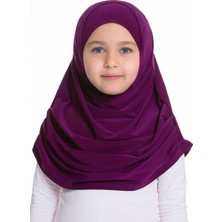 Hürrem Bone Şarabi Pratik Hazır Geçmeli Çocuk Tesettür Bone Sandy Kumaş Kendinden Boneli 78_08