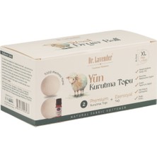 Dr. Lavender Merinos Yünü Xl Boy Çamaşır Kurutma Topu 50 Gr.+ Esansiyel Yağ 10 ml + Lavanta Kesesi