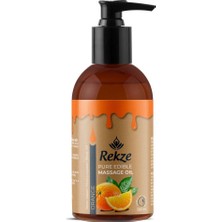 Rekze Yenilir Doğal Portakal Aromalı Masaj Yağı - 4'lü Keyif Paketi (4X120 Ml)