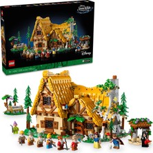 LEGO® ǀ Disney Pamuk Prenses ve Yedi Cücelerin Evi 43242 - Yetişkinler için Pamuk Prenses ve 7 Cüceler Minifigürü İçeren Koleksiyonluk Model Yapım Seti (2229 Parça)