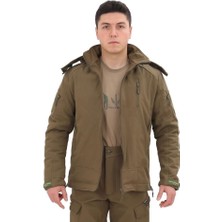 Single Sword Su&rüzgar Geçirmez Outdoor Softshell Kışlık Erkek Mont (Kapüşonlu)