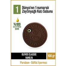 Olivos Amulet Vanilya Ve Zeytinyağlı Katı Sabun Vanilyalı Zeytinyağı El Sabunu Nazar Boncuklu 100 gr