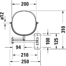 Duravit Makyaj Aynası D-Code 0099121000