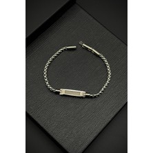 Frnch 316L Çelik Italyan Model Gümüş Renk Erkek Bileklik FRJ12144-3144-A