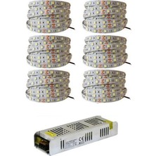 Space Shop Güven Light 30 Metre 3 Çipli Yeni Nesil Şerit LED Günışığı + 33 Amper LED Trafosu