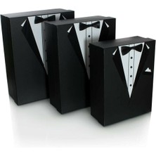 SKY Büyük Boy 3lü Damat Bohça Kolisi - Kutusu Çeyiz Bohça Seti 3lü Set