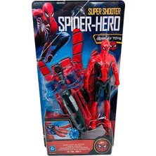 Ym Toys Örümcek Adam Ağ Atan Vantuz Fırlatan Eldiven ve Işıklı Spiderman Figür