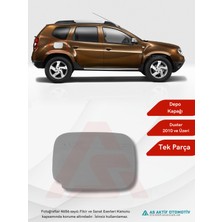 Aktif Oto Krom Dacia Duster Suv Depo Kapağı 1 Parça 2010 ve Üzeri Krom Paslanmaz Çelik