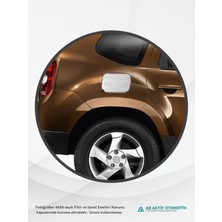 Aktif Oto Krom Dacia Duster Suv Depo Kapağı 1 Parça 2010 ve Üzeri Krom Paslanmaz Çelik