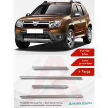 Aktif Oto Krom Dacia Duster Suv Yan Kapı Çıtası 4 Parça 2010 ve Üzeri Krom Paslanmaz Çelik