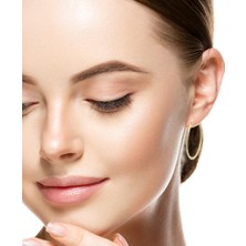 Altınöz Mücevherat Modern Tarz Geniş Halka Altın Küpe