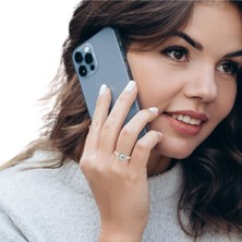 Altınöz Mücevherat Zirkon Oval Kesim Çift Renkli Yüzük