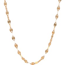 Altınöz Mücevherat Pullu Tarz Uzun Ince Şık Sarı 22 Ayar Altın Zincir Kolye