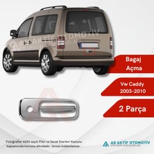 Aktif Oto Krom Volkswagen Caddy Mini Van Bagaj Açma 2 Parça 2003-2010 Krom Paslanmaz Çelik