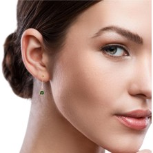 Altınöz Mücevherat Zincir Ucunda Mine Yonca Figürlü Şık Rose Kolye