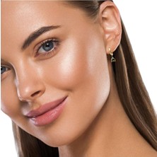 Altınöz Mücevherat Küçük Halka Ucu Sallantılı Figürlü Altın Küpe